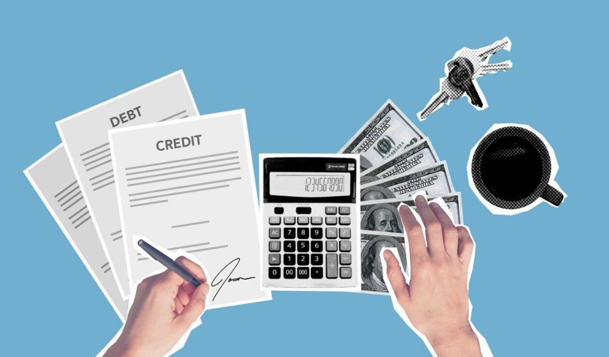 Person managing their finances